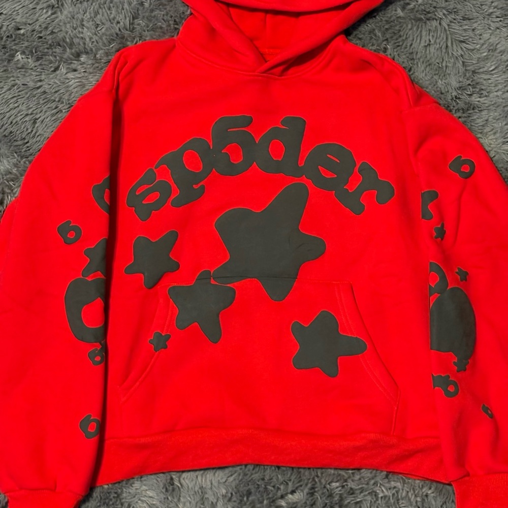 Sp5der Hoodie Red